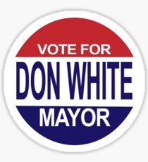 VOTE WHITE Sticker