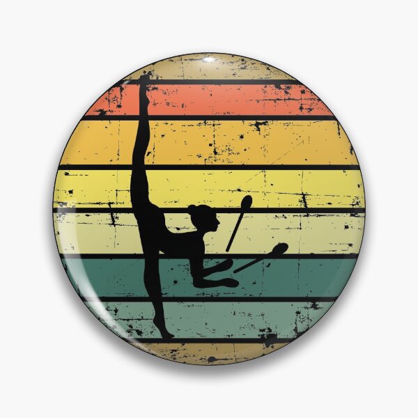 Item preview, Rhythmic Gymnastics Clubs Gymnast Girl Vintage Retro designed and sold by TastefulTees.