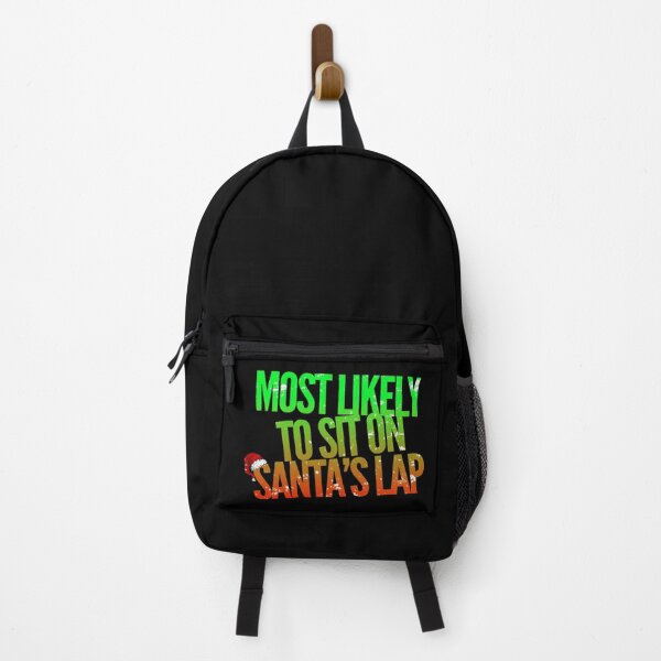 Item preview, Most Likely to Sit on Santas Lap Funny Christmas Xmas Santa designed and sold by CarantinedChaos.