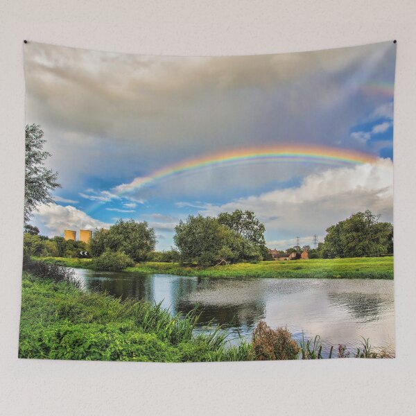 Item preview, #15 Rainbow over Ratcliffe on Soar Power Station Near to Kegworth Village designed and sold by phutball.