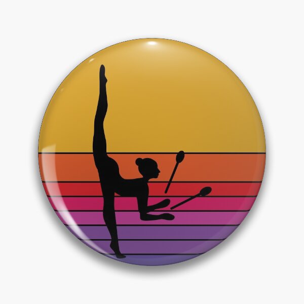Item preview, Rhythmic Gymnastics Clubs Gymnast Girl Vintage Retro designed and sold by TastefulTees.