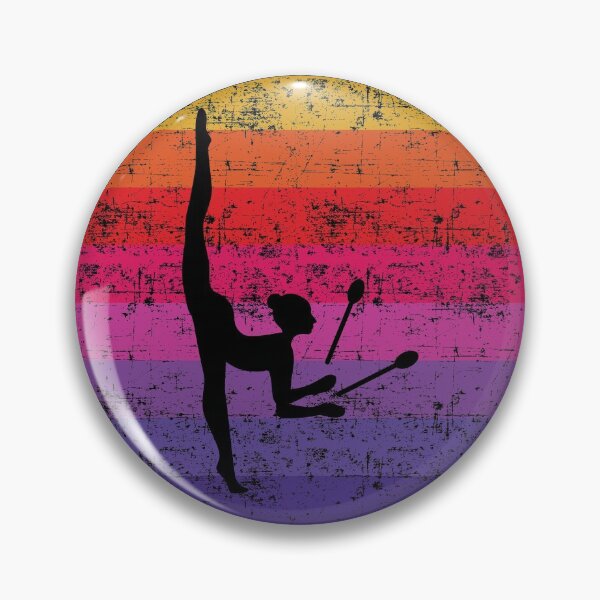 Item preview, Rhythmic Gymnastics Clubs Gymnast Girl Vintage Retro designed and sold by TastefulTees.