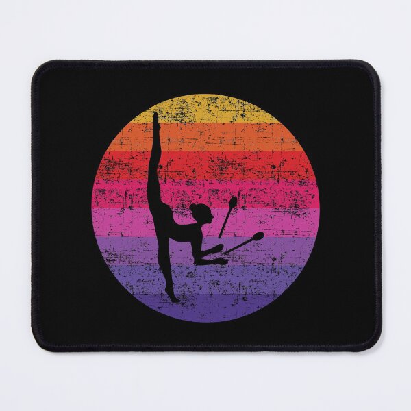Item preview, Rhythmic Gymnastics Clubs Gymnast Girl Vintage Retro designed and sold by TastefulTees.