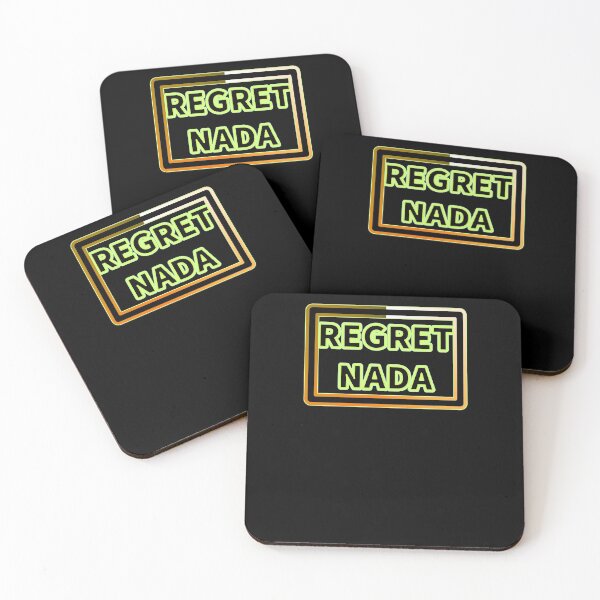 Item preview, "Regret Nada" third version aesthetic text beautifully designed by Code03.  designed and sold by Code03.