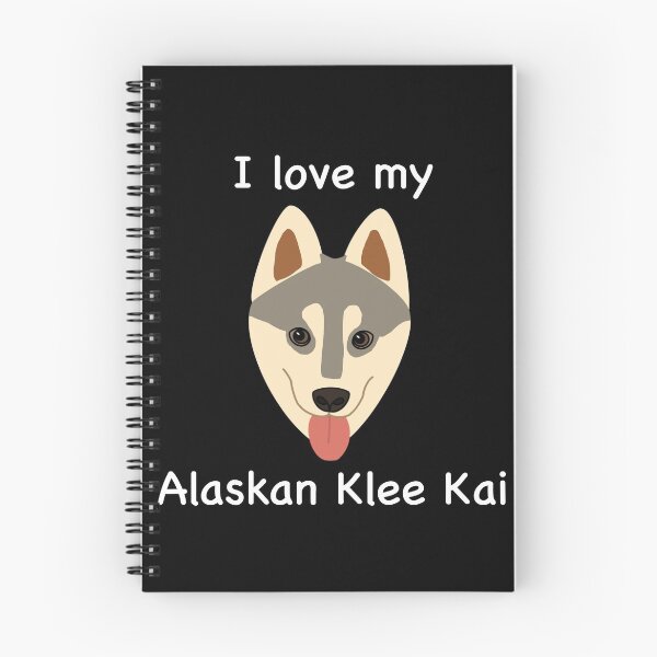 Item preview, I Love My Alaskan Klee Kai (grey with brown eyes) designed and sold by Tiki-Kreations.
