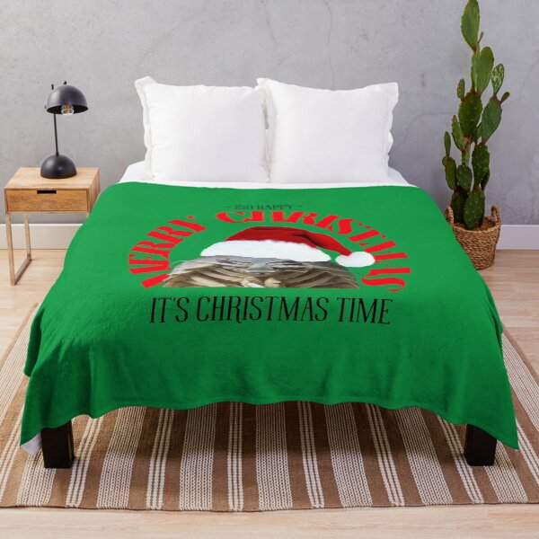 Item preview, ISO Happy it's Christmas time - Merry Christmas (on green) designed and sold by GagiTees.