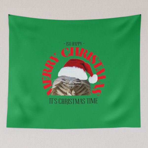 Item preview, ISO Happy it's Christmas time - Merry Christmas (on green) designed and sold by GagiTees.