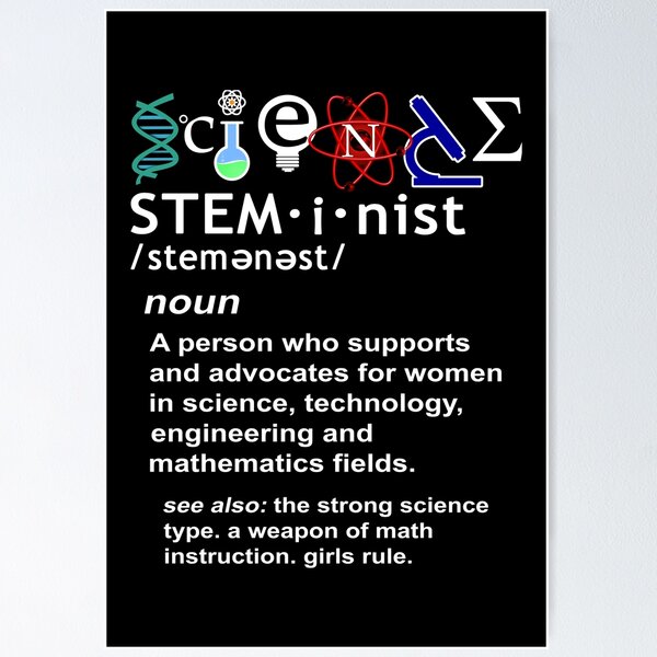 Item preview, Steminist A Person Who Advocates For Women In Technology And Science designed and sold by ThreadsNouveau.