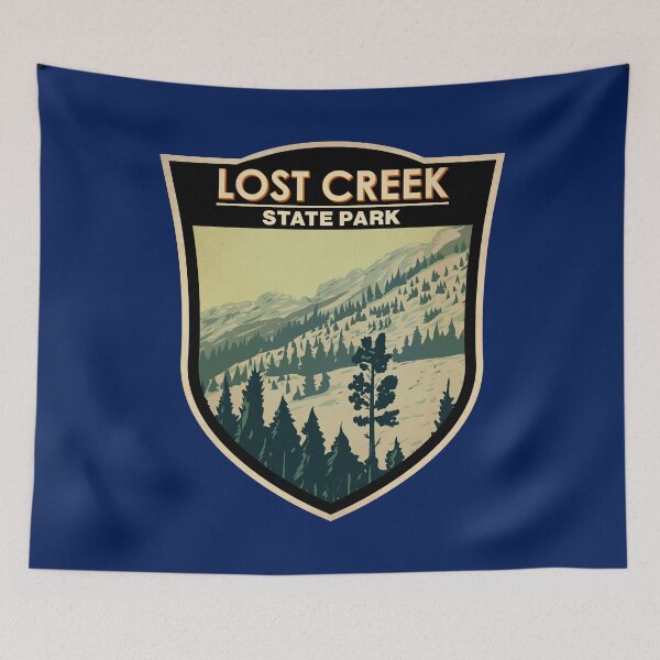 Item preview, Lost Creek State Park Montana Badge designed and sold by KrisSidDesigns.