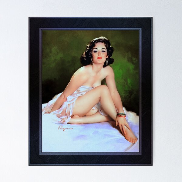 Item preview, The Elegant Beauty Of Annette by Gil Elvgren Vintage Xzendor7 Old Masters Reproductions designed and sold by Xzendor7 Digital Art Creations.
