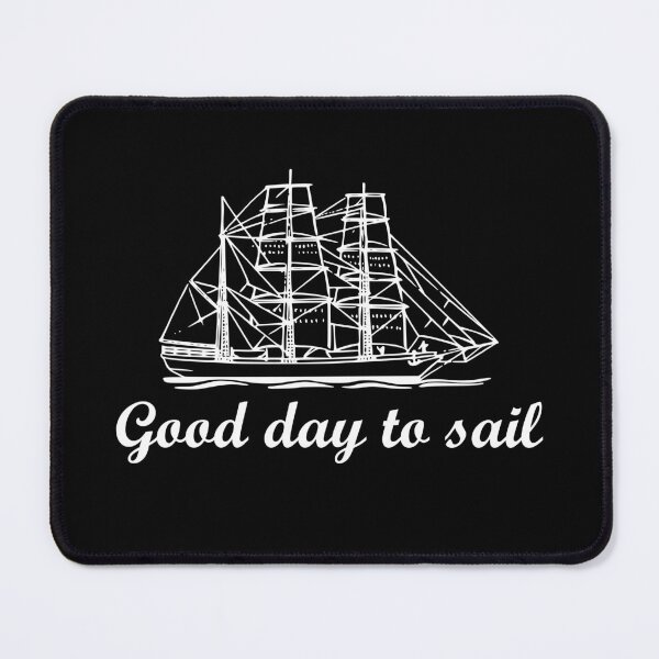 Item preview, good day to sail simple cool vintage design in white designed and sold by artirio.
