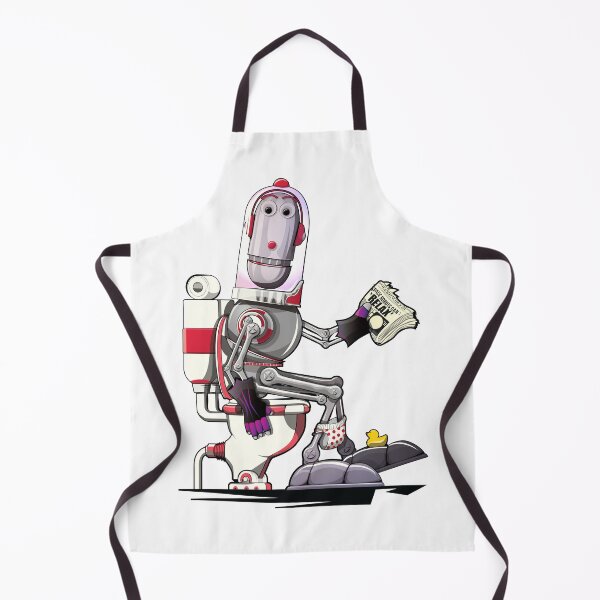 Item preview, Space Robot on the Toilet designed and sold by Wyattdesign.