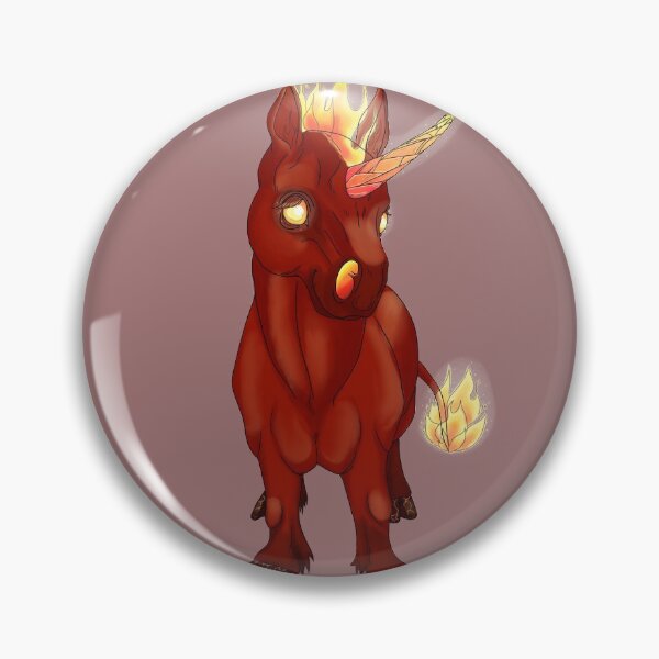 Item preview, Fire Elemental Unicorn designed and sold by Danielle Tilander.