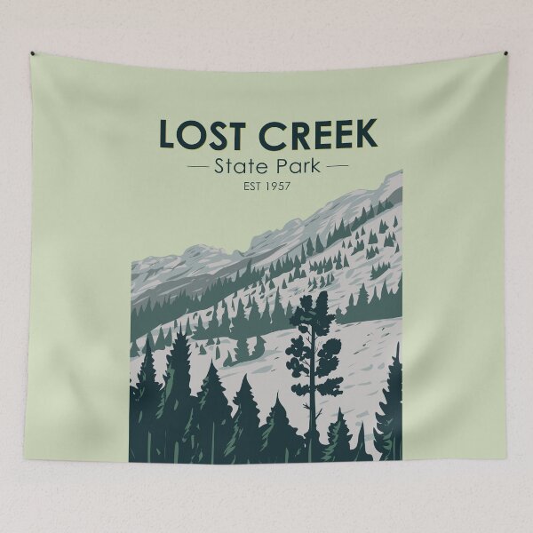 Item preview, Lost Creek State Park Montana Vintage designed and sold by KrisSidDesigns.