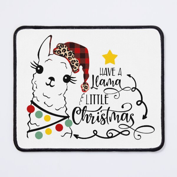 Item preview, Have A Llama Little Christmas Xmas Leopard Buffalo Plaid designed and sold by tjred01.