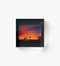 Last Night's Sunset Acrylic Block