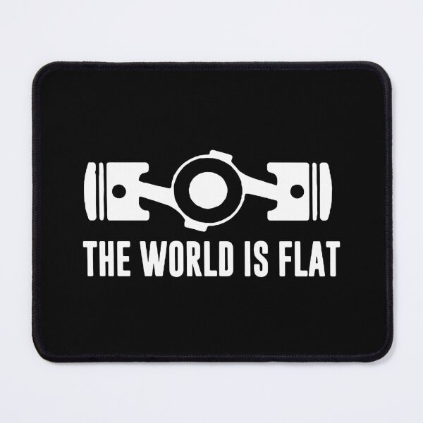 Item preview, The World is Flat Engine Cylinder Shaft Funny Engine Car Design Happy Apparel Essential Inspiration Joy Mood Funny designed and sold by DesignByHeartUK.