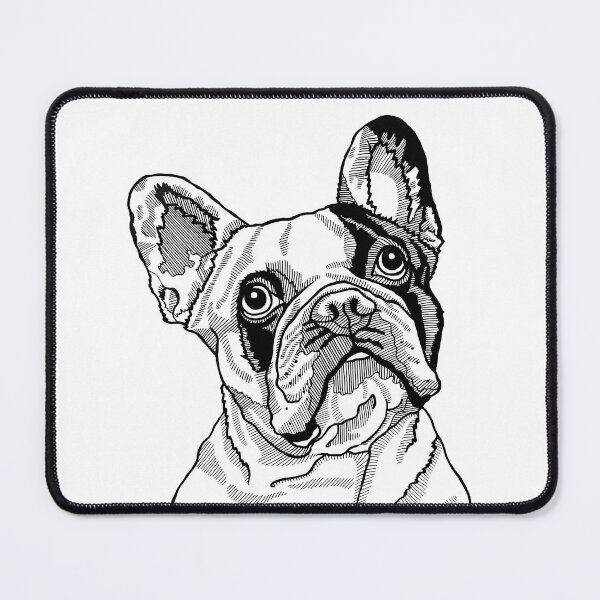 Item preview, Cute French Bulldog Pop Art, Line Drawing of a Frenchie Dog designed and sold by Pop Zoo.