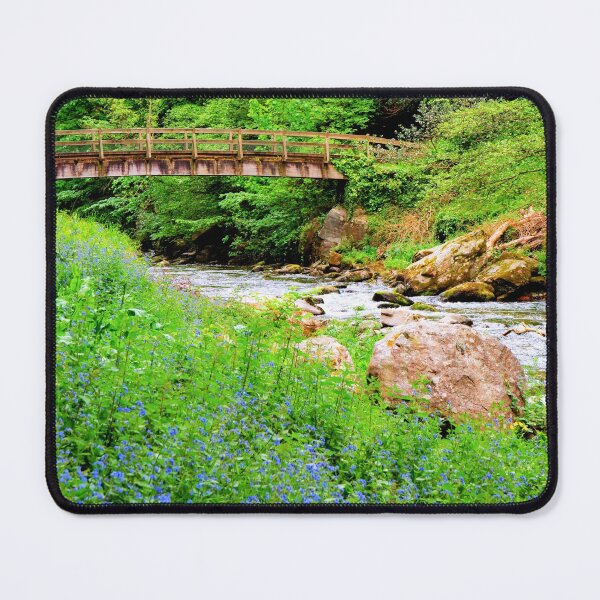 Item preview, Lynmouth to Watersmeet River Walk Devon Blue Flowers designed and sold by acceleratorhams.