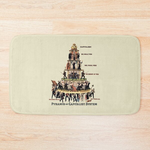 Item preview, Pyramid Of Capitalist System - Socialist, Anti Capitalist, Leftist, Communist Propaganda  designed and sold by Breeze409.