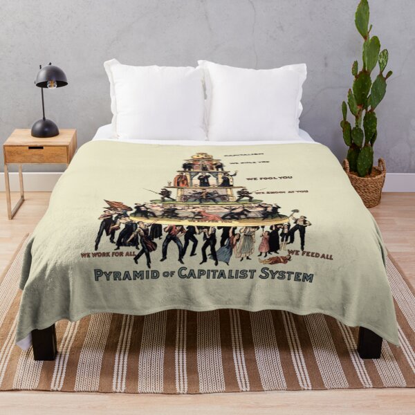 Item preview, Pyramid Of Capitalist System - Socialist, Anti Capitalist, Leftist, Communist Propaganda designed and sold by Breeze409.