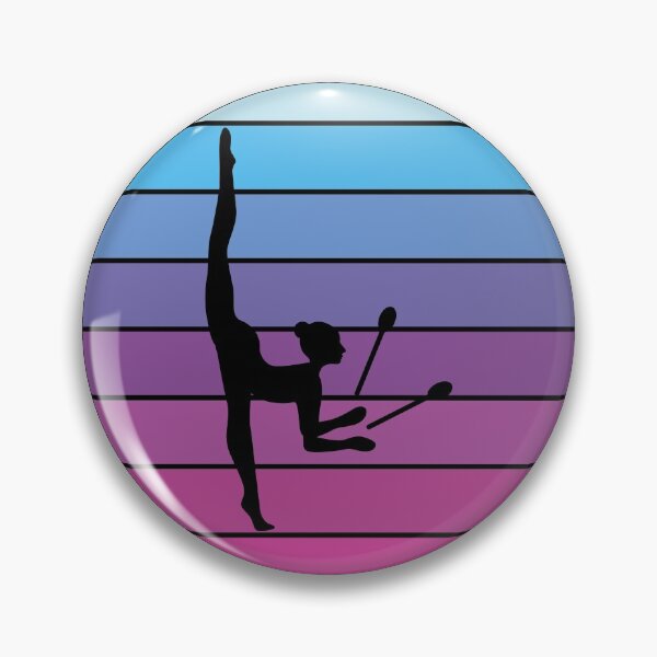 Item preview, Rhythmic Gymnastics Clubs Gymnast Girl Vintage Retro designed and sold by TastefulTees.