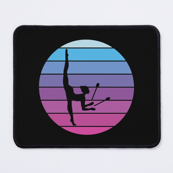 Artikelvorschau, Rhythmische Gymnastik Keulen Turnerin Mädchen Vintage Retro entworfen und verkauft von TastefulTees.