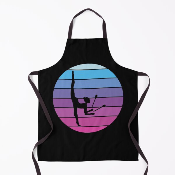 Artikelvorschau, Rhythmische Gymnastik Keulen Turnerin Mädchen Vintage Retro entworfen und verkauft von TastefulTees.