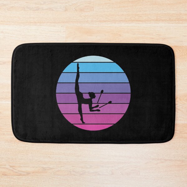 Artikelvorschau, Rhythmische Gymnastik Keulen Turnerin Mädchen Vintage Retro entworfen und verkauft von TastefulTees.