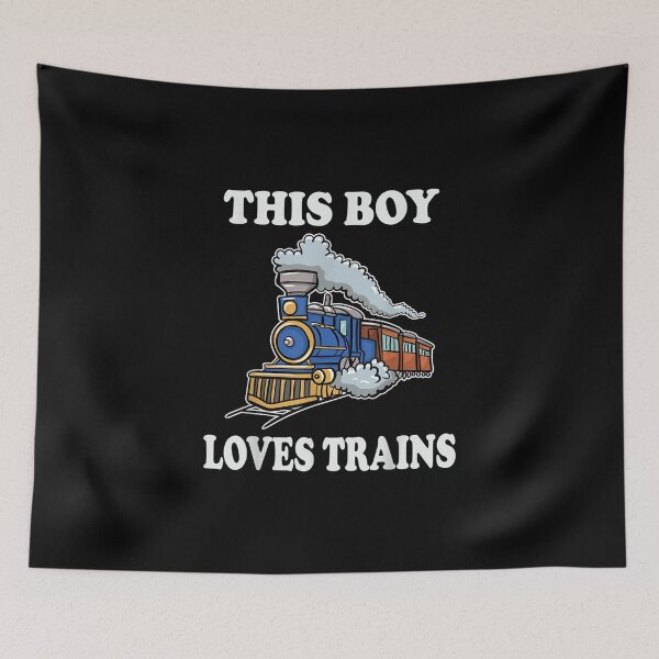 Item preview, This Boy Loves Trains Gift Train Wagon Lover Gifts designed and sold by Shania Tremblay.