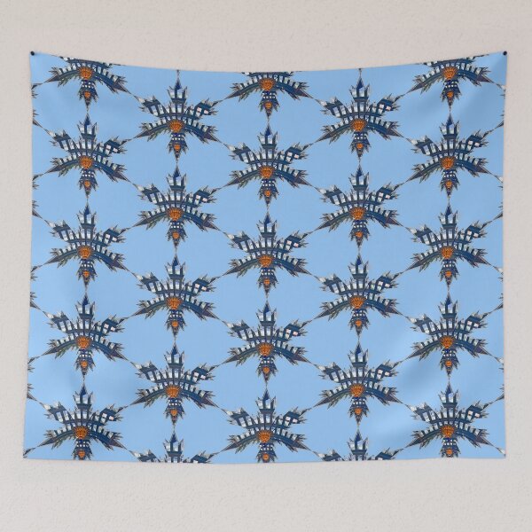Item preview, Ice Blue-Navy Snowflakes Star  by Iritof designed and sold by iritof.