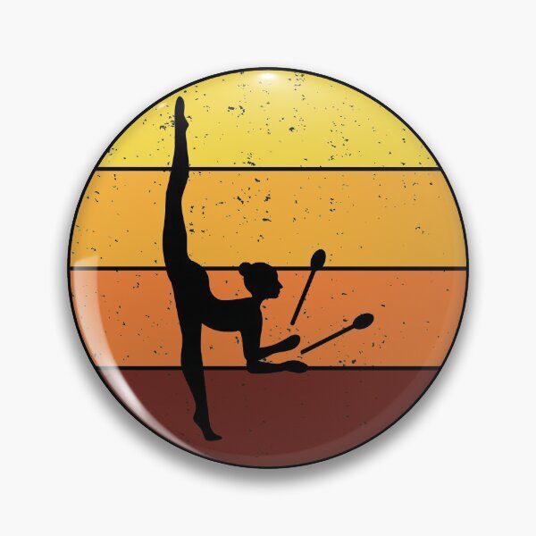 Item preview, Rhythmic Gymnastics Clubs Gymnast Girl Vintage Retro designed and sold by TastefulTees.