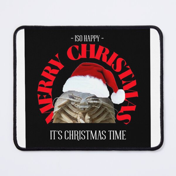 Item preview, ISO Happy it's Christmas time - Merry Christmas (sticker, magnets etc. on black) designed and sold by GagiTees.