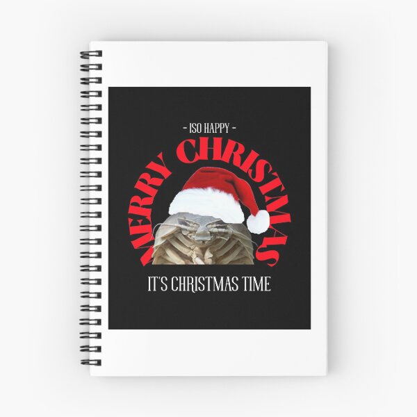 Item preview, ISO Happy it's Christmas time - Merry Christmas (sticker, magnets etc. on black) designed and sold by GagiTees.