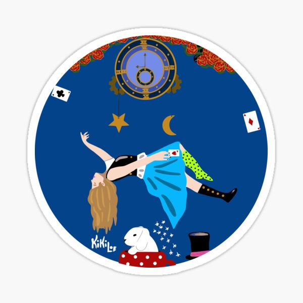 Down to the rabbit hole (Alice in wonderland) Pegatina