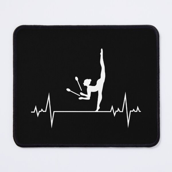 Item preview, Rhythmic Gymnastics Clubs Gymnast Girl Heartbeat Pulse designed and sold by TastefulTees.