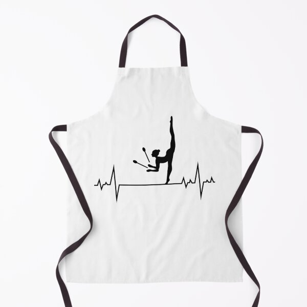 Item preview, Rhythmic Gymnastics Clubs Gymnast Girl Heartbeat Pulse designed and sold by TastefulTees.