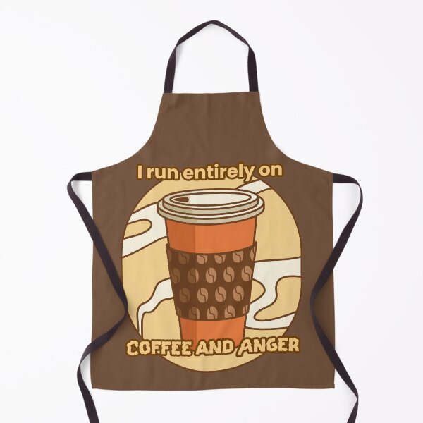 Item preview, I Run Entirely On Coffee And Anger. Grumpy Caffeine Addict Funny Coffee Lover designed and sold by Rebel-Design.