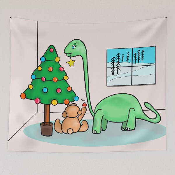 Item preview, Trimming the tree. designed and sold by TheMuddyCatCo.