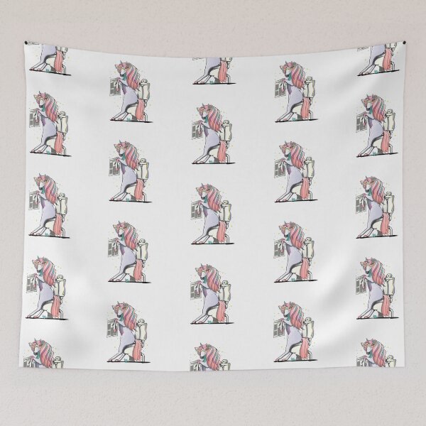 Item preview, Unicorn on the Toilet designed and sold by Wyattdesign.