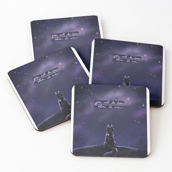 Item preview, Wolf Under the Stars designed and sold by spot-the-jay.