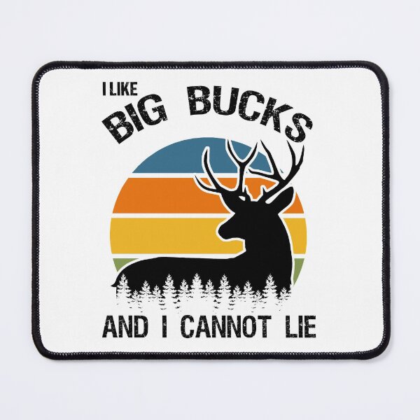 Item preview, I Like Big Bucks And I Cannot Lie Deer Hunter Retro Sunset  designed and sold by Rabbitti.
