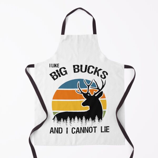 Item preview, I Like Big Bucks And I Cannot Lie Deer Hunter Retro Sunset designed and sold by Rabbitti.