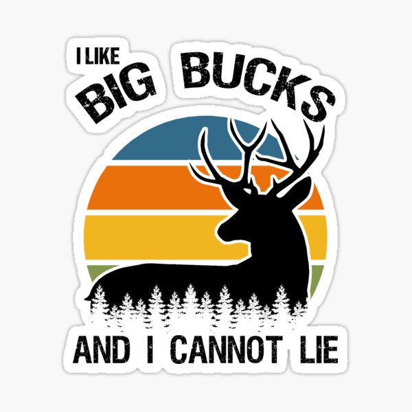 Large Buck Sticker deer hunting huge rack hunter sportsman vinyl window decal 