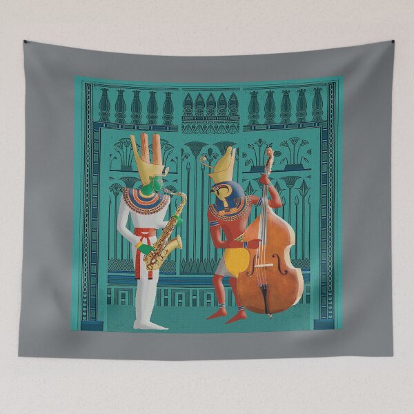 Item preview, Pharaohs jam session - funny pop art designed and sold by Xdelacra.