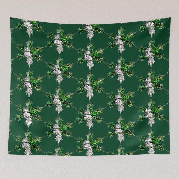 Item preview, Green silver shades Snowflakes Star  by Iritof designed and sold by iritof.