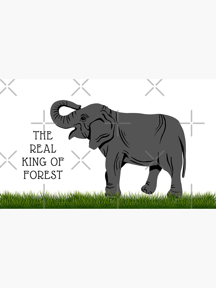 "THE REAL KING OF FOREST" Sticker for Sale by GREENOART Redbubble