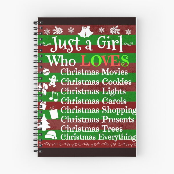 Item preview, Just a Girl who loves Christmas and Cookies and shopping and movies and lights and Christmas trees designed and sold by Timeforplay.