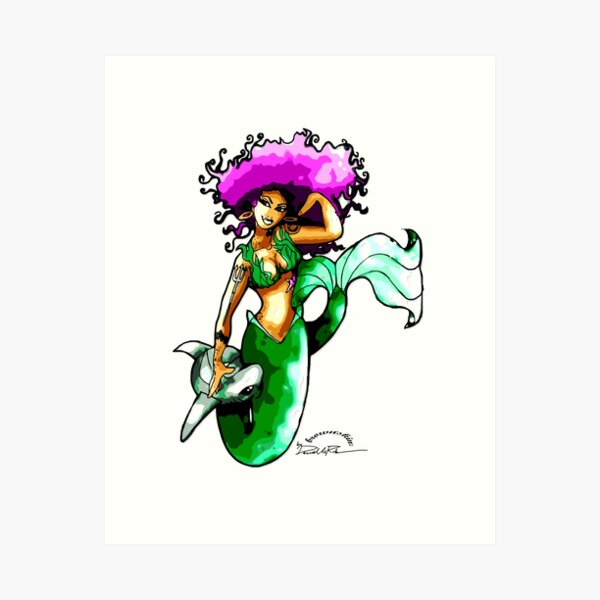 Brown's Kin: Mermaid Art Print
