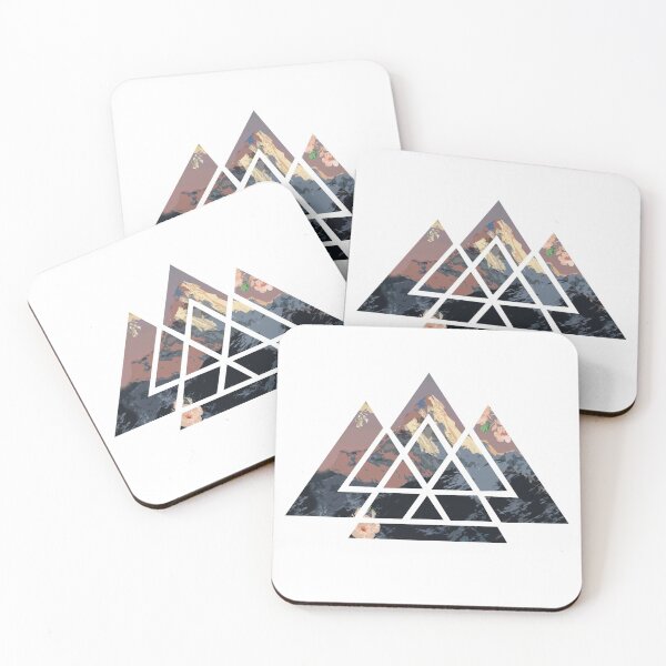 Item preview, Mountain landscape inside triangle shapes designed and sold by Floomart.
